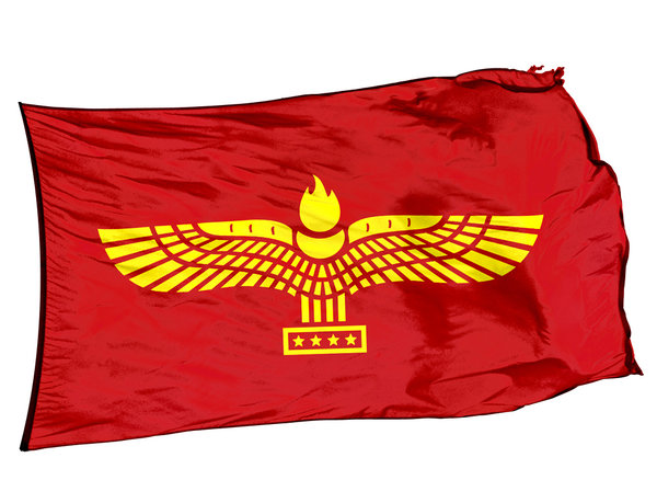 Aramäische XXL-Fahne 3,00m x 1,20m